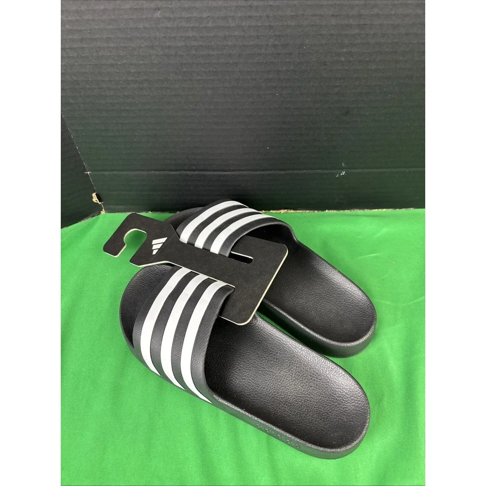 NWT Adidas Adilette Aqua Slide Size 10 Black